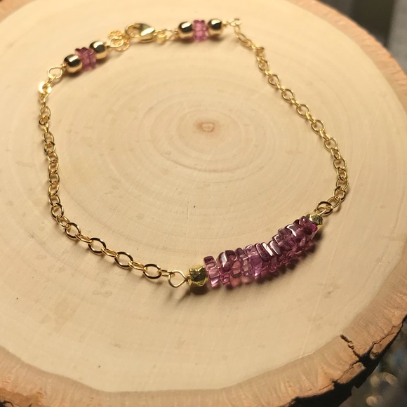 Rasberry AAA Rhodolite Garnet bracelet - Picture 4 of 5